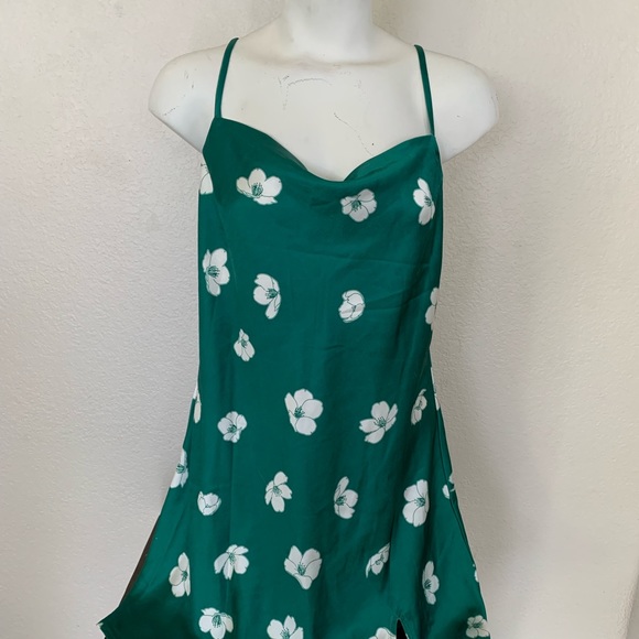 open lace back dress Moniz Mini Dress Sage